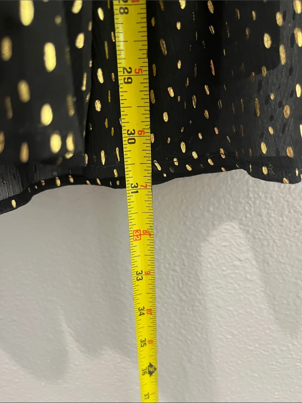 Chelsea & Violet Black Dress with Gold Dot Accent - Picture 7 of 9